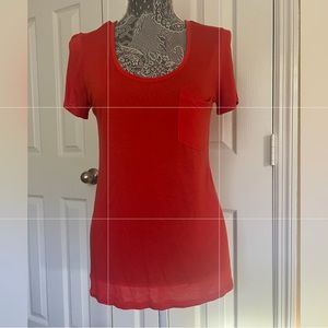 Banana Republic Red Tunic T-Shirt